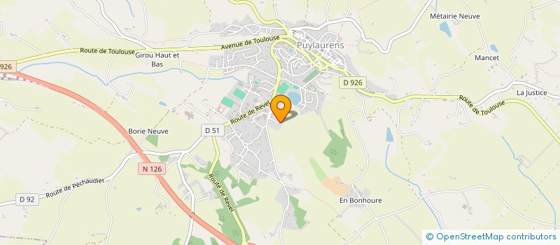 localisation de l'entreprise MADAME SEVERINE GERVAIS  PUYLAURENS