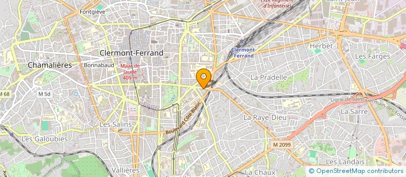 localisation de l'entreprise MADAME SEVERINE GILLES  CLERMONT-FERRAND