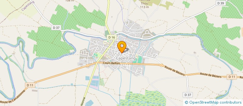 localisation de l'entreprise MADAME SEVERINE GINESTE  CAPESTANG