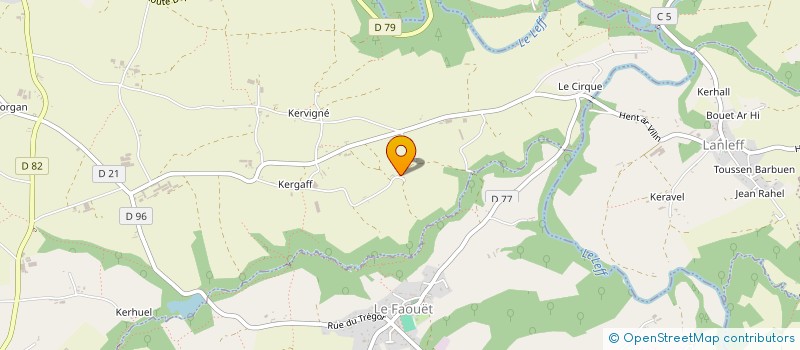 localisation de l'entreprise MADAME SEVERINE GODART  QUEMPER-GUEZENNEC