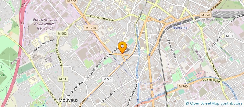 localisation de l'entreprise MADAME SEVERINE GODDEFROY à TOURCOING