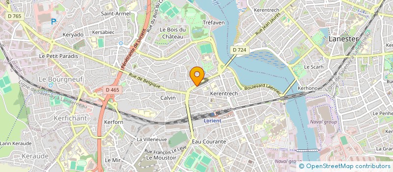 localisation de l'entreprise MADAME SEVERINE GOFFETTRE  LORIENT