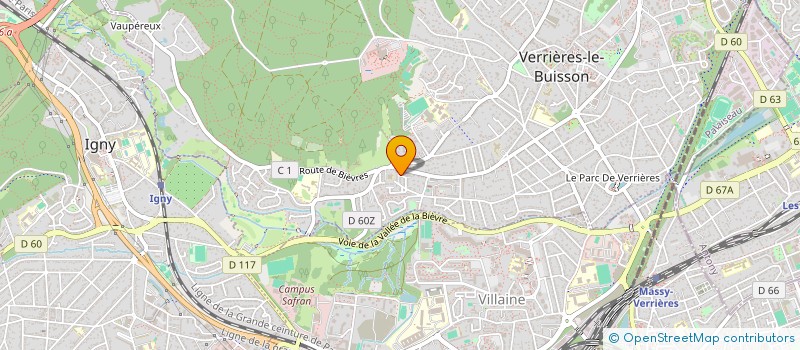 localisation de l'entreprise MADAME SEVERINE GONZALEZ à VERRIERES-LE-BUISSON