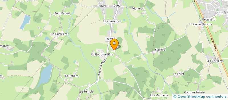 localisation de l'entreprise MADAME SEVERINE GRAVE à MONTREVEL-EN-BRESSE