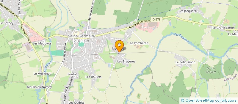 localisation de l'entreprise MADAME SEVERINE GUEROULT  SAINT-GERMAIN-DU-PLAIN