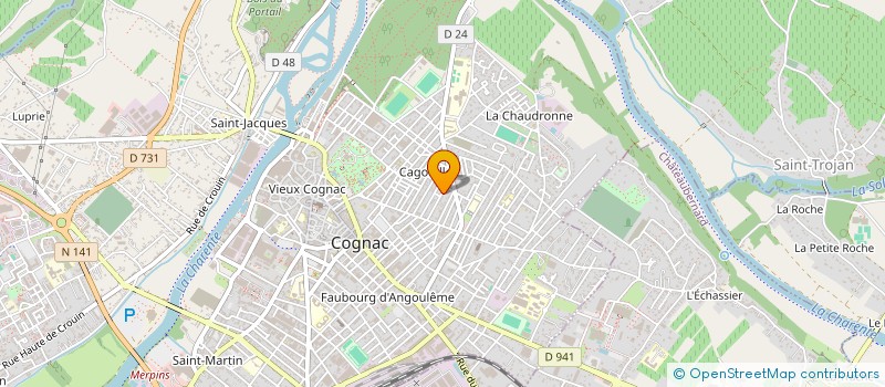 localisation de l'entreprise MADAME SEVERINE GUIMIER à COGNAC