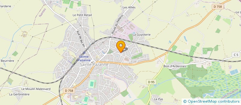 localisation de l'entreprise MADAME SEVERINE GUY à SAINTE-PAZANNE