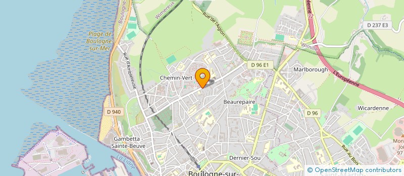 localisation de l'entreprise MADAME SEVERINE GUYOT  BOULOGNE-SUR-MER