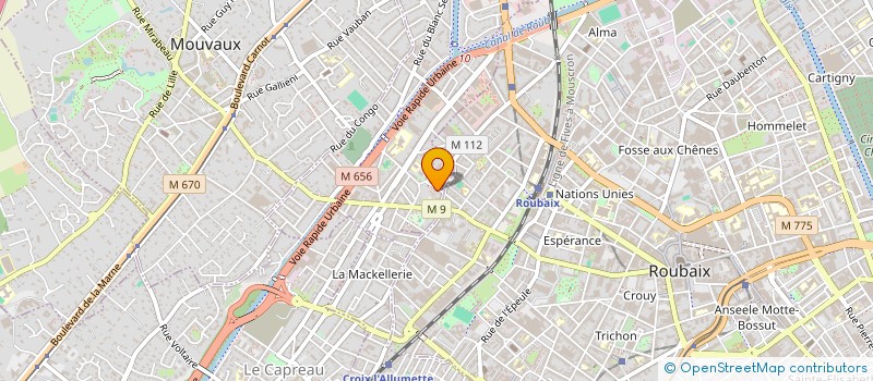 localisation de l'entreprise MADAME SEVERINE HENNEBELLE  TOURCOING