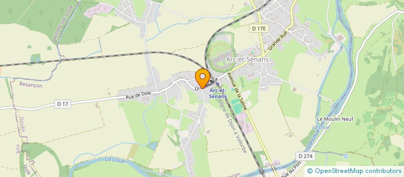 localisation de l'entreprise MADAME SEVERINE HENRY  ARC-ET-SENANS