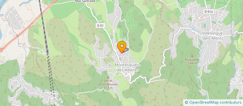 localisation de l'entreprise MADAME SEVERINE HERSENT  MONTESQUIEU-DES-ALBERES