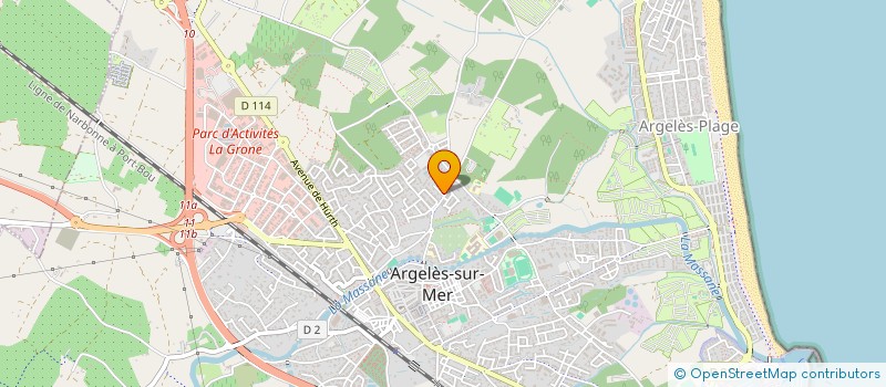 localisation de l'entreprise MADAME SEVERINE HUC  ARGELES-SUR-MER