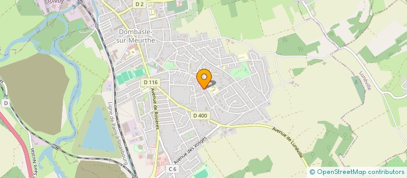 localisation de l'entreprise MADAME SEVERINE HUET  DOMBASLE-SUR-MEURTHE