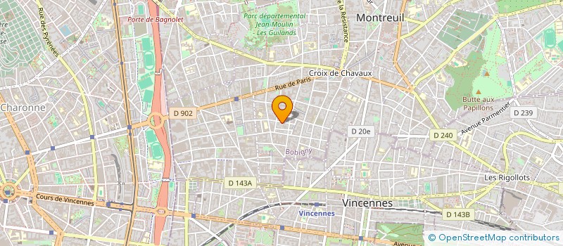 localisation de l'entreprise MADAME SEVERINE HUET à MONTREUIL