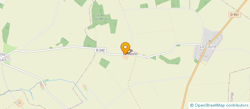 localisation de l'entreprise MADAME SEVERINE JACQUET  LA CAURE