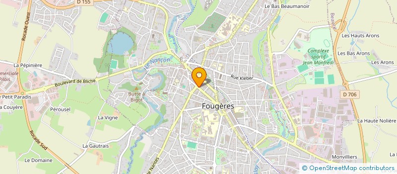localisation de l'entreprise MADAME SEVERINE JANVIER  FOUGERES