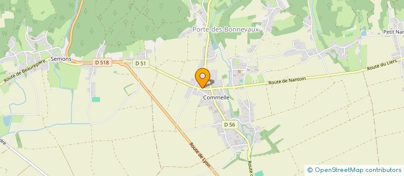 localisation de l'entreprise MADAME SEVERINE JAY  PORTE-DES-BONNEVAUX