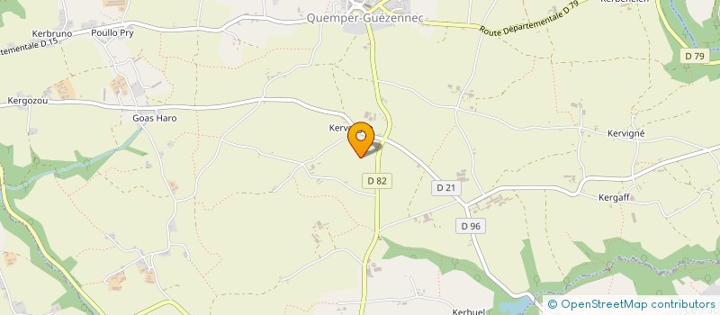 localisation de l'entreprise MADAME SEVERINE JEANDEL  QUEMPER-GUEZENNEC