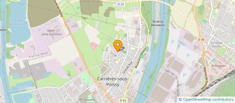 localisation de l'entreprise MADAME SEVERINE JOSEPH  CARRIERES-SOUS-POISSY