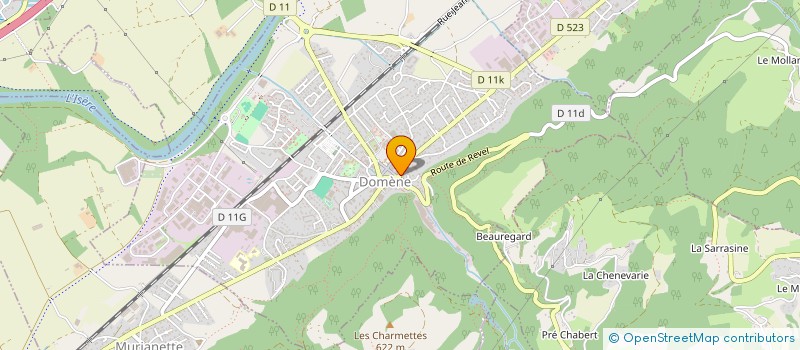 localisation de l'entreprise MADAME SEVERINE JOUFFREY  DOMENE