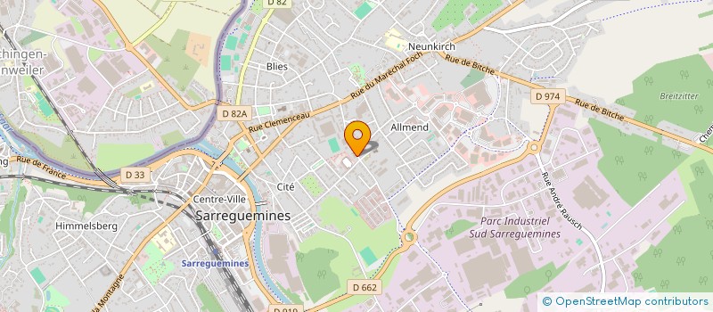 localisation de l'entreprise MADAME SEVERINE KNAPIC  SARREGUEMINES