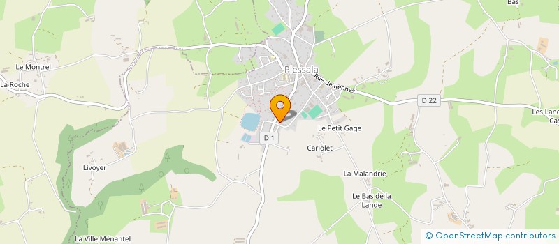 localisation de l'entreprise MADAME SEVERINE LABBE à LE MENE