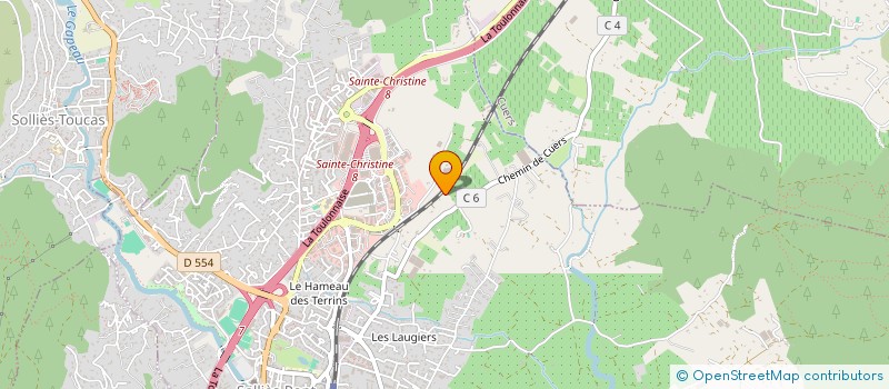 localisation de l'entreprise MADAME SEVERINE LACROIX  SOLLIES-PONT