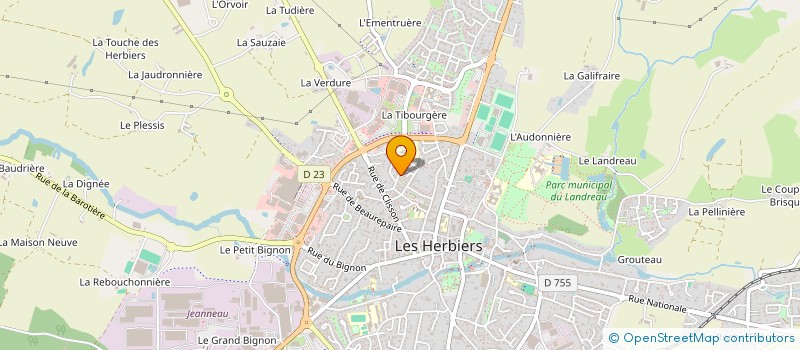 localisation de l'entreprise MADAME SEVERINE LAIGLE à LES HERBIERS