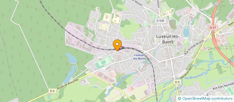 localisation de l'entreprise MADAME SEVERINE LAINE  LUXEUIL-LES-BAINS