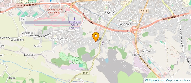 localisation de l'entreprise MADAME SEVERINE LAMOLLE  LE SEQUESTRE