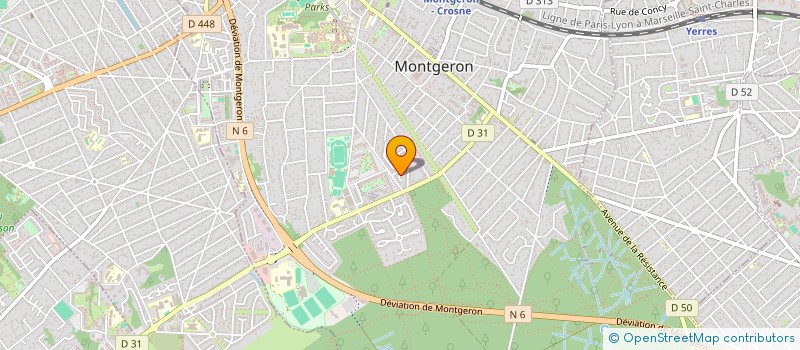 localisation de l'entreprise MADAME SEVERINE LANOUE  MONTGERON