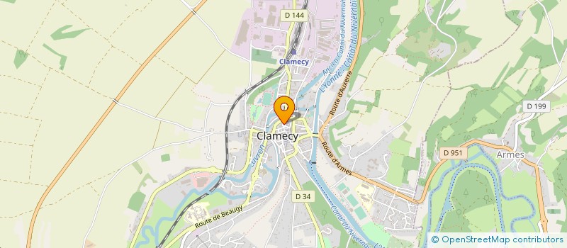 localisation de l'entreprise MADAME SEVERINE LAPERTOT à CLAMECY