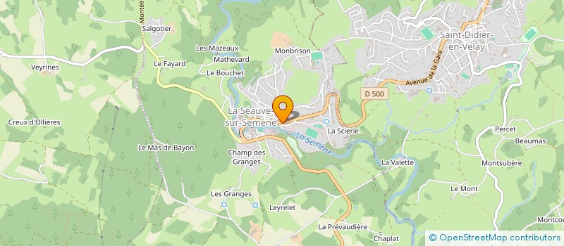 localisation de l'entreprise MADAME SEVERINE LARGERON à LA SEAUVE-SUR-SEMENE