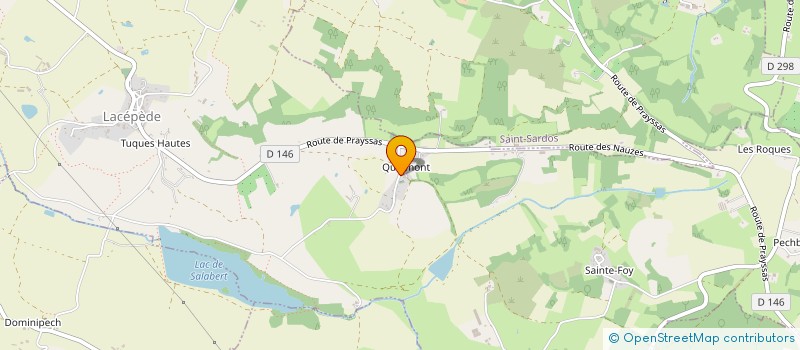 localisation de l'entreprise MADAME SEVERINE LARROQUE  LACEPEDE