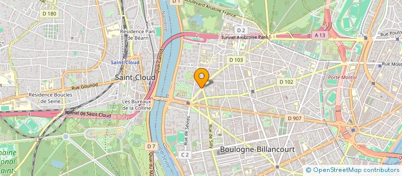 localisation de l'entreprise MADAME SEVERINE LAURENT à BOULOGNE-BILLANCOURT