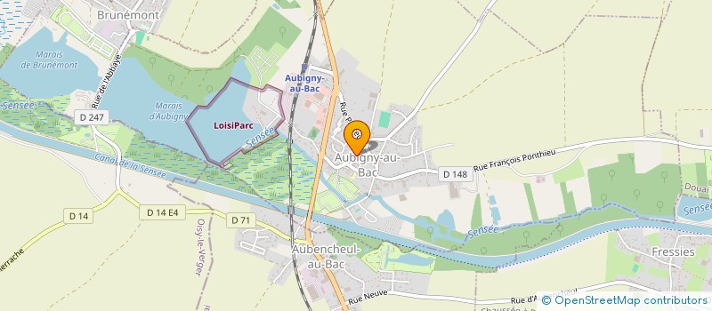 localisation de l'entreprise MADAME SEVERINE LAVERZE à AUBIGNY-AU-BAC