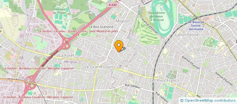 localisation de l'entreprise MADAME SEVERINE LAYE  EYSINES