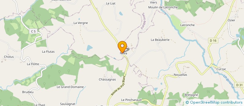 localisation de l'entreprise MADAME SEVERINE LE BOULZEC à SAINT-VITTE-SUR-BRIANCE