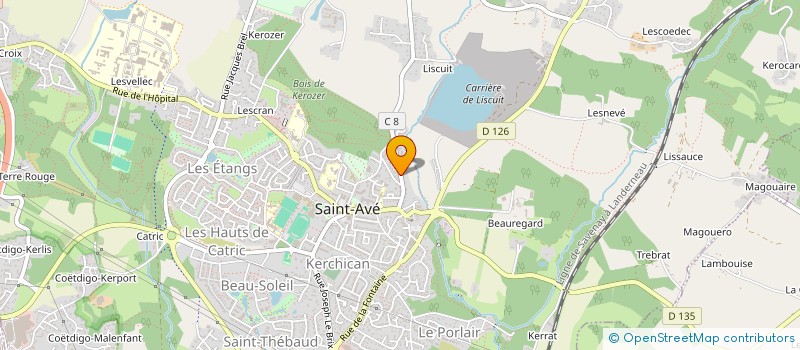 localisation de l'entreprise MADAME SEVERINE LE GOFF  SAINT-AVE