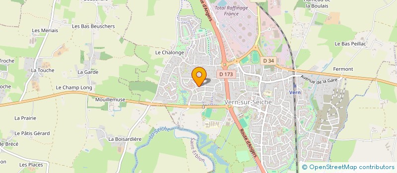 localisation de l'entreprise MADAME SEVERINE LE MOUEL  VERN-SUR-SEICHE