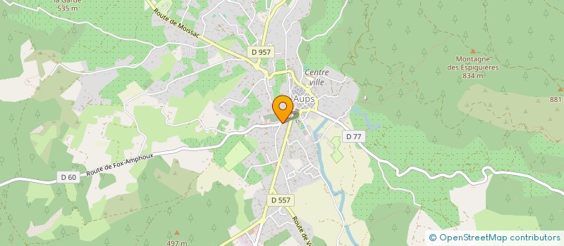 localisation de l'entreprise MADAME SEVERINE LE VAILLANT  AUPS