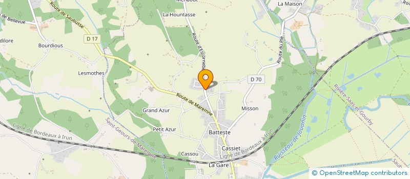 localisation de l'entreprise MADAME SEVERINE LEBAILLIF  SAUBUSSE