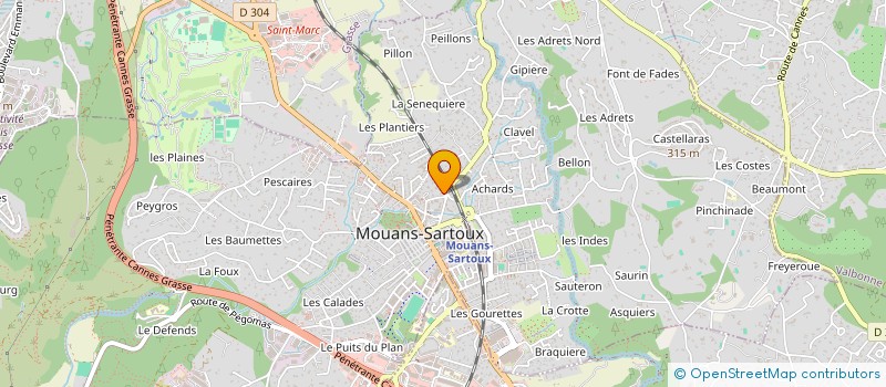 localisation de l'entreprise MADAME SEVERINE LEBAS  MOUANS-SARTOUX