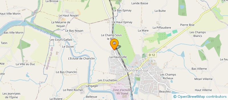 localisation de l'entreprise MADAME SEVERINE LEBRUNET  MONTREUIL-SUR-ILLE