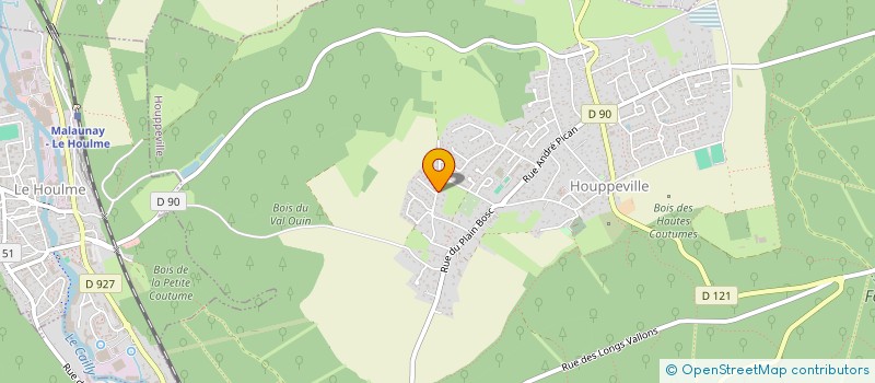 localisation de l'entreprise MADAME SEVERINE LECAM  HOUPPEVILLE