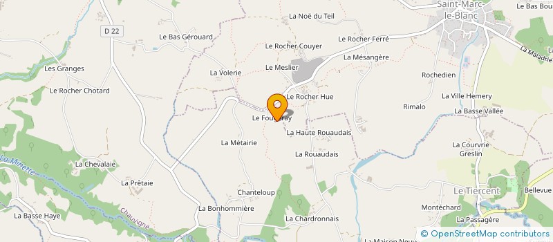 localisation de l'entreprise MADAME SEVERINE LECOUFLE  LE TIERCENT