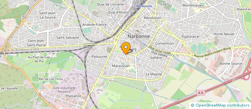 localisation de l'entreprise MADAME SEVERINE LEGRAND  NARBONNE