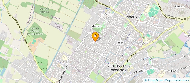 localisation de l'entreprise MADAME SEVERINE LEMONNIER à VILLENEUVE-TOLOSANE