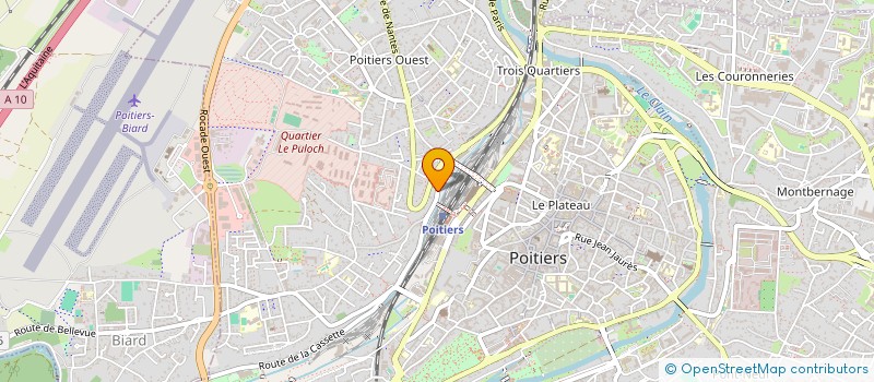 localisation de l'entreprise MADAME SEVERINE LENHARD à POITIERS