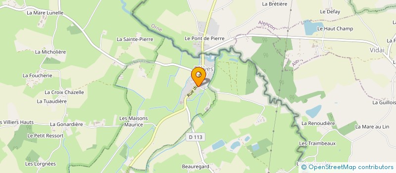 localisation de l'entreprise MADAME SEVERINE LESAGE  VILLAINES-LA-CARELLE